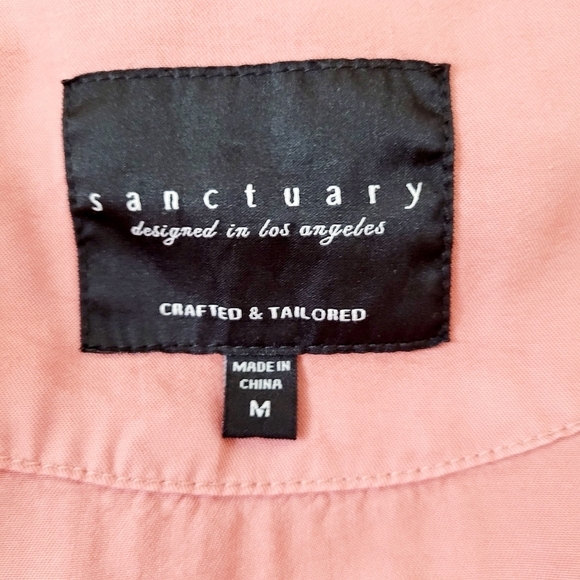 Sanctuary 100% Lyocell Snap Front Lightweight Jacket Size M - Picture 6 of 8